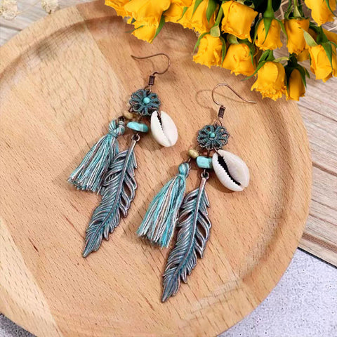 Bohemian Ethnic Retro Long Tassel Earrings