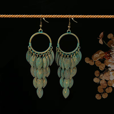 Bohemian Ethnic Retro Long Tassel Earrings