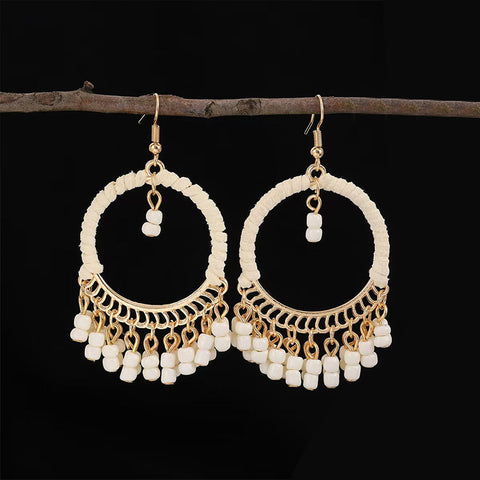 Bohemian Ethnic Retro Long Tassel Earrings