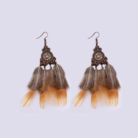 Bohemian Ethnic Retro Long Tassel Earrings