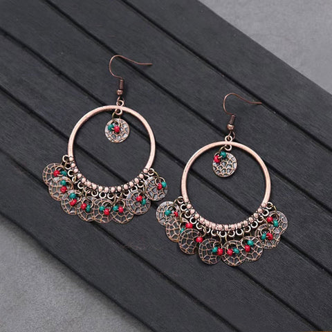 Bohemian Ethnic Retro Long Tassel Earrings