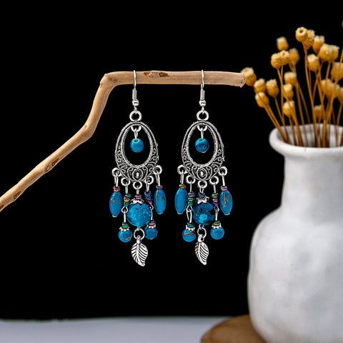 Bohemian Ethnic Retro Long Tassel Earrings