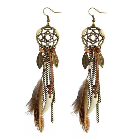 Bohemian Ethnic Retro Long Tassel Earrings