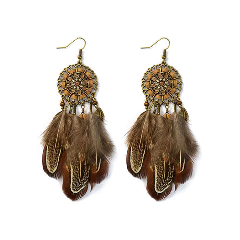 Bohemian Ethnic Retro Long Tassel Earrings