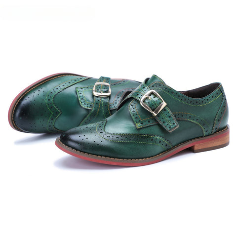 Vintage Handmade Leather Flat Shoes