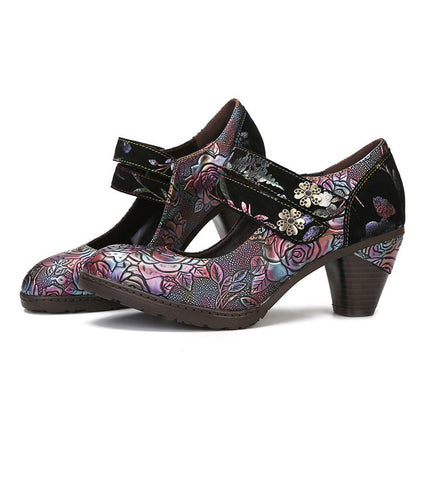 Hand Painted Mysterious & Elegant Pumps