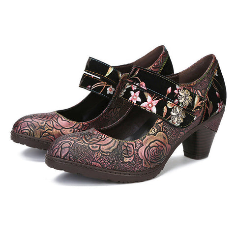 Hand Painted Mysterious & Elegant Pumps