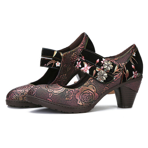 Hand Painted Mysterious & Elegant Pumps