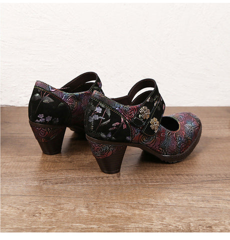 Hand Painted Mysterious & Elegant Pumps