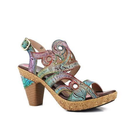 Hand-painted genuine leather creative style sandals