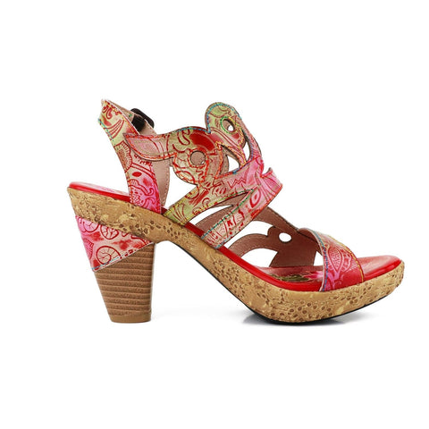 Hand-painted genuine leather creative style sandals